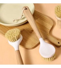 New Wooden Handle Dish Scrubbing Brush Dish Brush Kitchen Cleaning